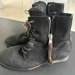 ALL SAINTS Leather Boots Size 11.5 (Used)